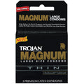 Trojan Magnum Thin Large Size Condoms with UltraSmooth Lubricant 3-Pack - Fantasies Boutique