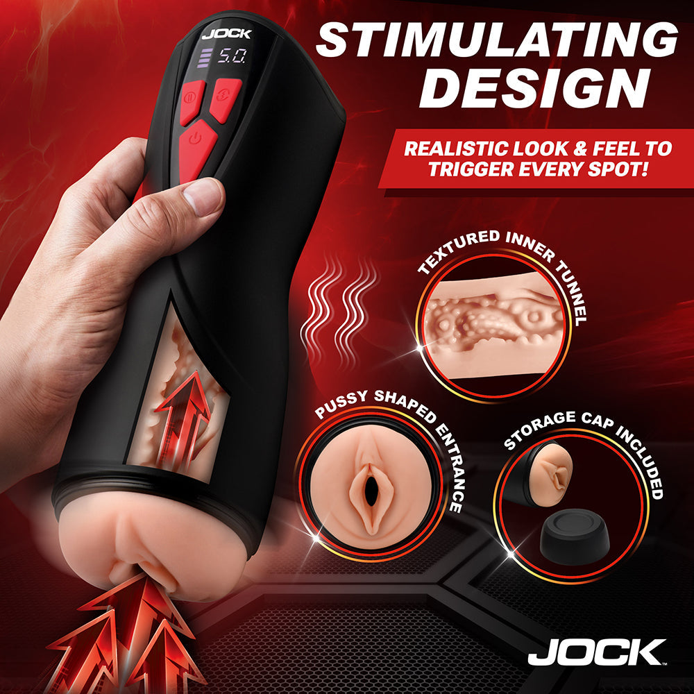 JOCK Advanced Banger Sucking & Vibrating Pussy Masturbator