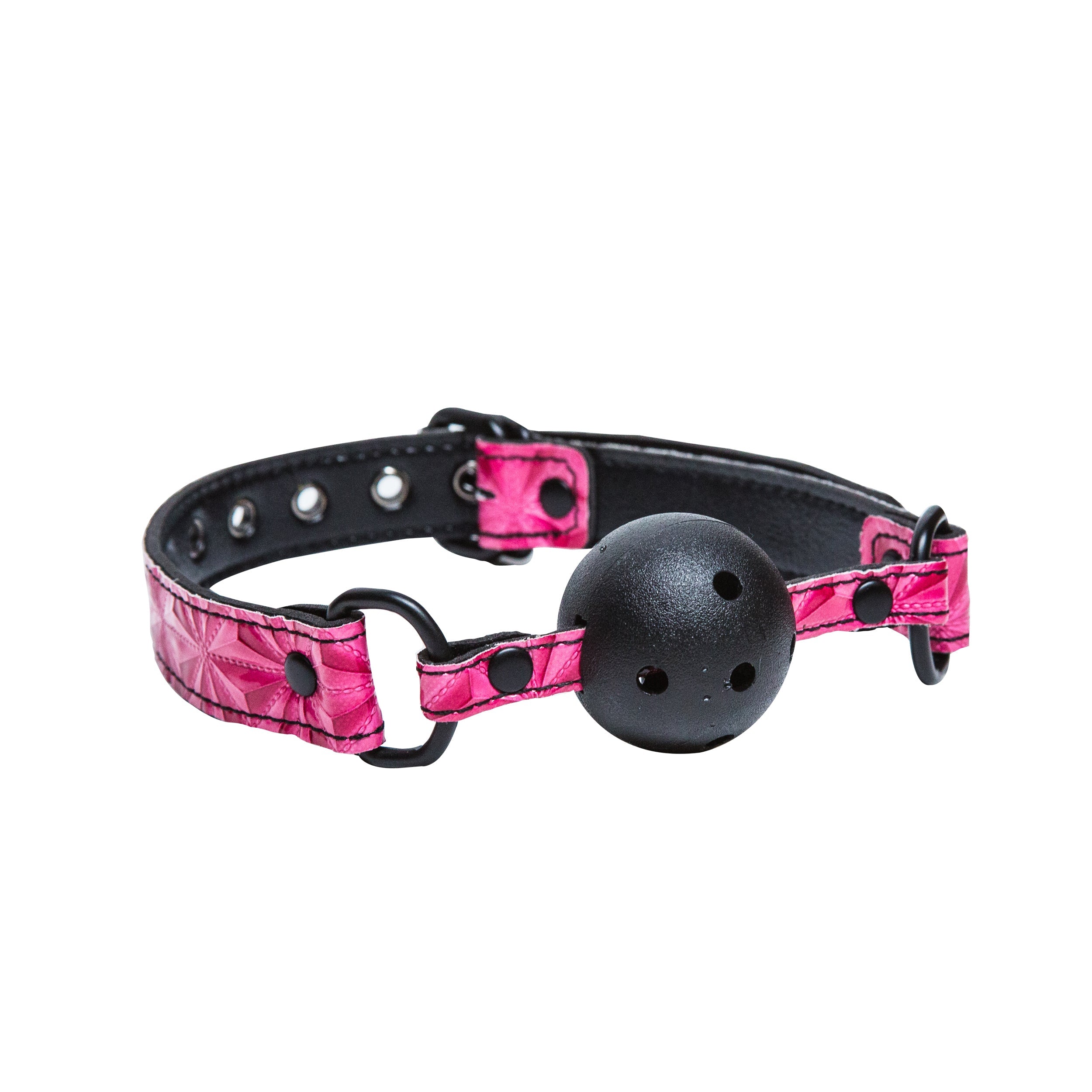 Sinful Vinyl Ball Gag Pink - Fantasies Boutique