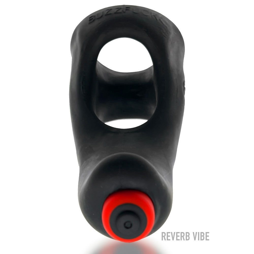 Hunkyjunk Buzzfuck Cock & Ball Sling with Taint Vibrator Tar Ice - Fantasies Boutique