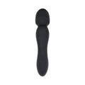 Evolved Wanderlust Rechargeable Dual-Ended Silicone Wand Vibrator Black - Fantasies Boutique
