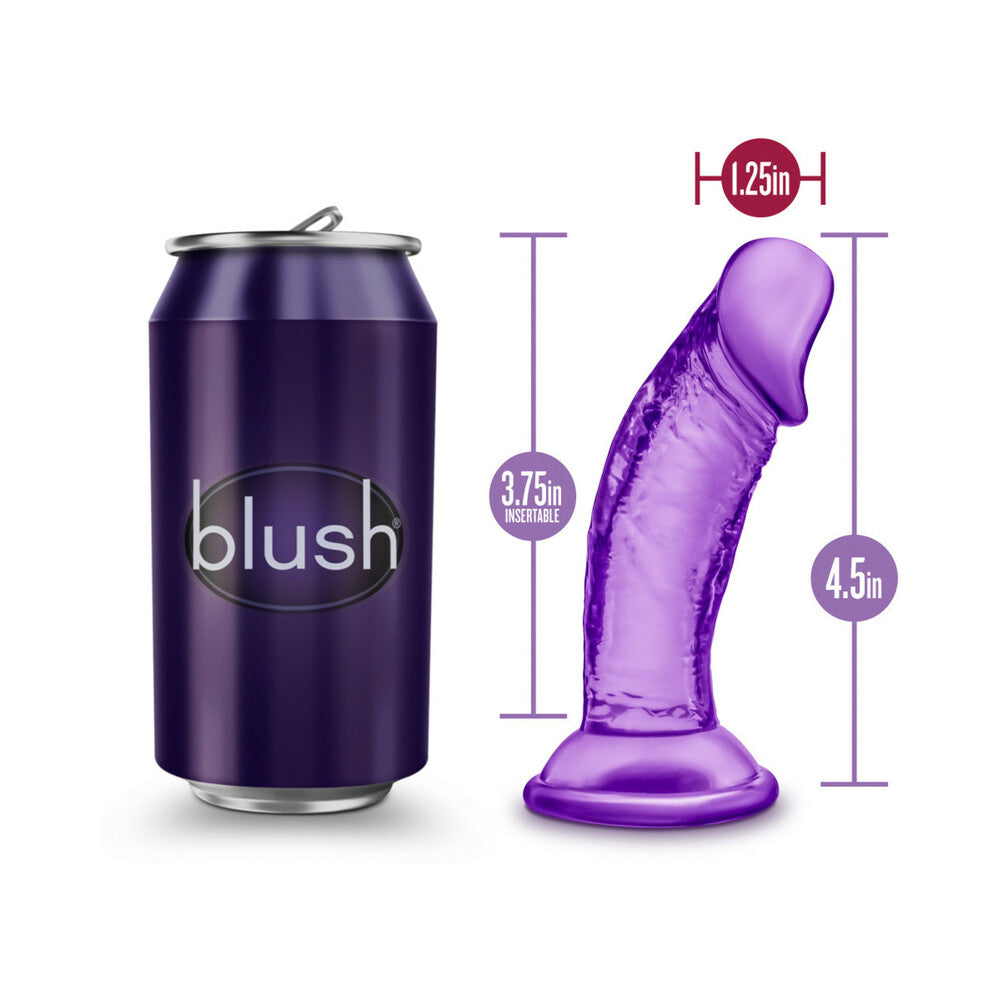 B Yours Sweet n' Small 4 in. Dildo Purple - Fantasies Boutique