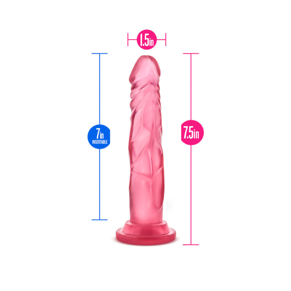 B Yours Sweet 'n Hard 5 Realistic 7.5 in. Dildo Pink - Fantasies Boutique