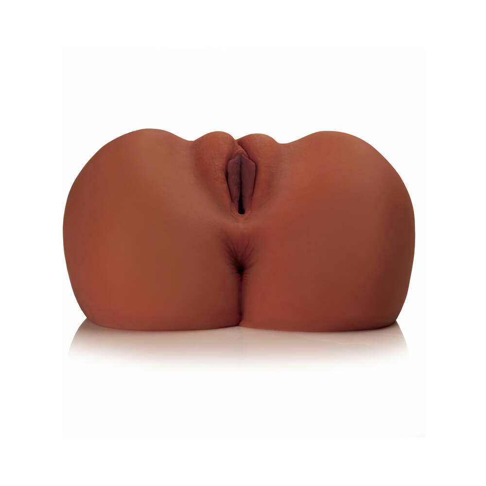 PDX Plus EZ Bang Torso Dual Entry Masturbator Brown - Fantasies Boutique