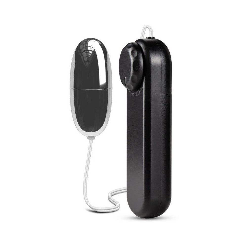 B Yours Silver Power Bullet Remote-Controlled Egg Vibrator Black - Fantasies Boutique