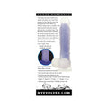 Evolved Luminous Poseable Glow in the Dark 8 in. Dildo With Balls Clear/Purple - Fantasies Boutique