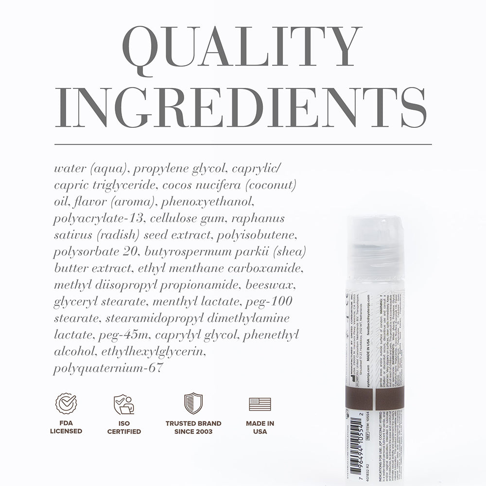 JO Coconut Hybrid Original Lubricant 1 oz. - Fantasies Boutique