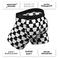 Shinesty The Chest Mate Checkered Ball Hammock Pouch Underwear with Fly M