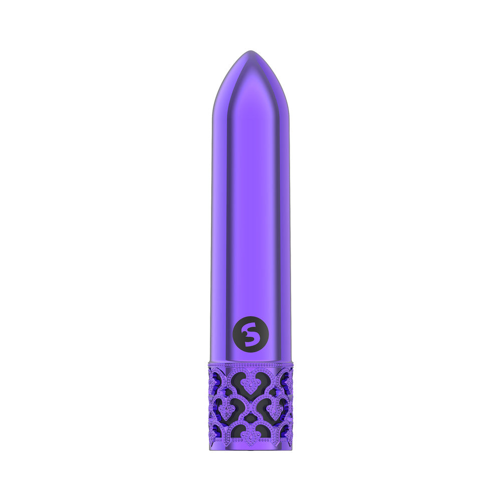 Royal Gems Glitz Rechargeable ABS Bullet Vibrator Purple
