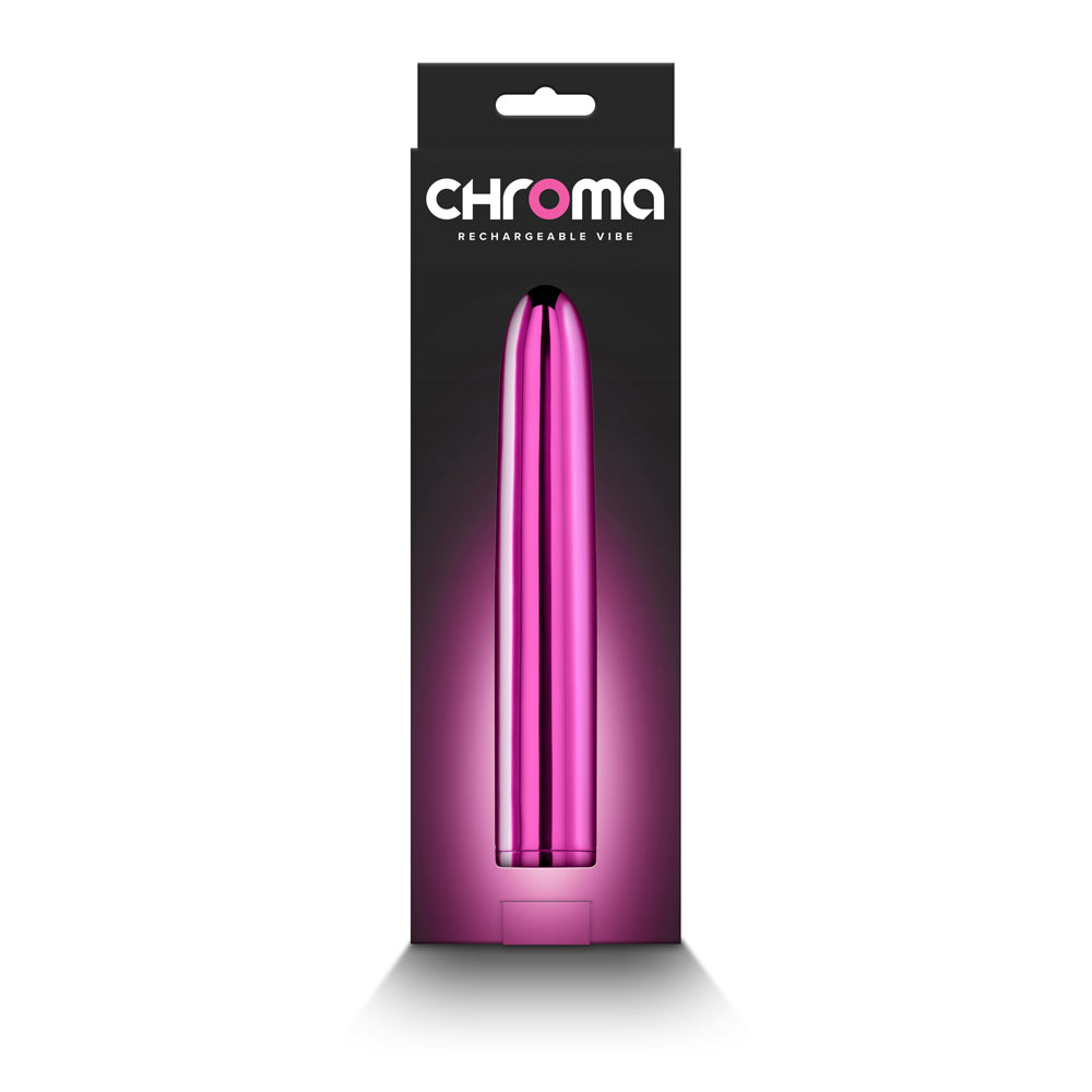 Chroma Rechargeable Vibe 7 in. Pink - Fantasies Boutique