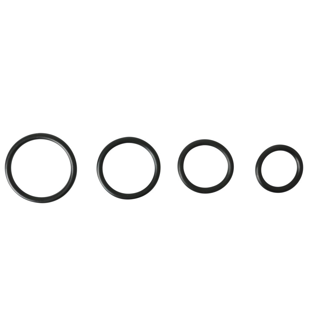 Sportsheets Rubber O-Ring 4-Pack Black - Fantasies Boutique