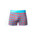 Male Power So Cumfy Gingham Boxer Brief Turquoise XL