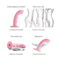 Strap-On-Me Tapping Dildo Wave Coral Pink - Fantasies Boutique