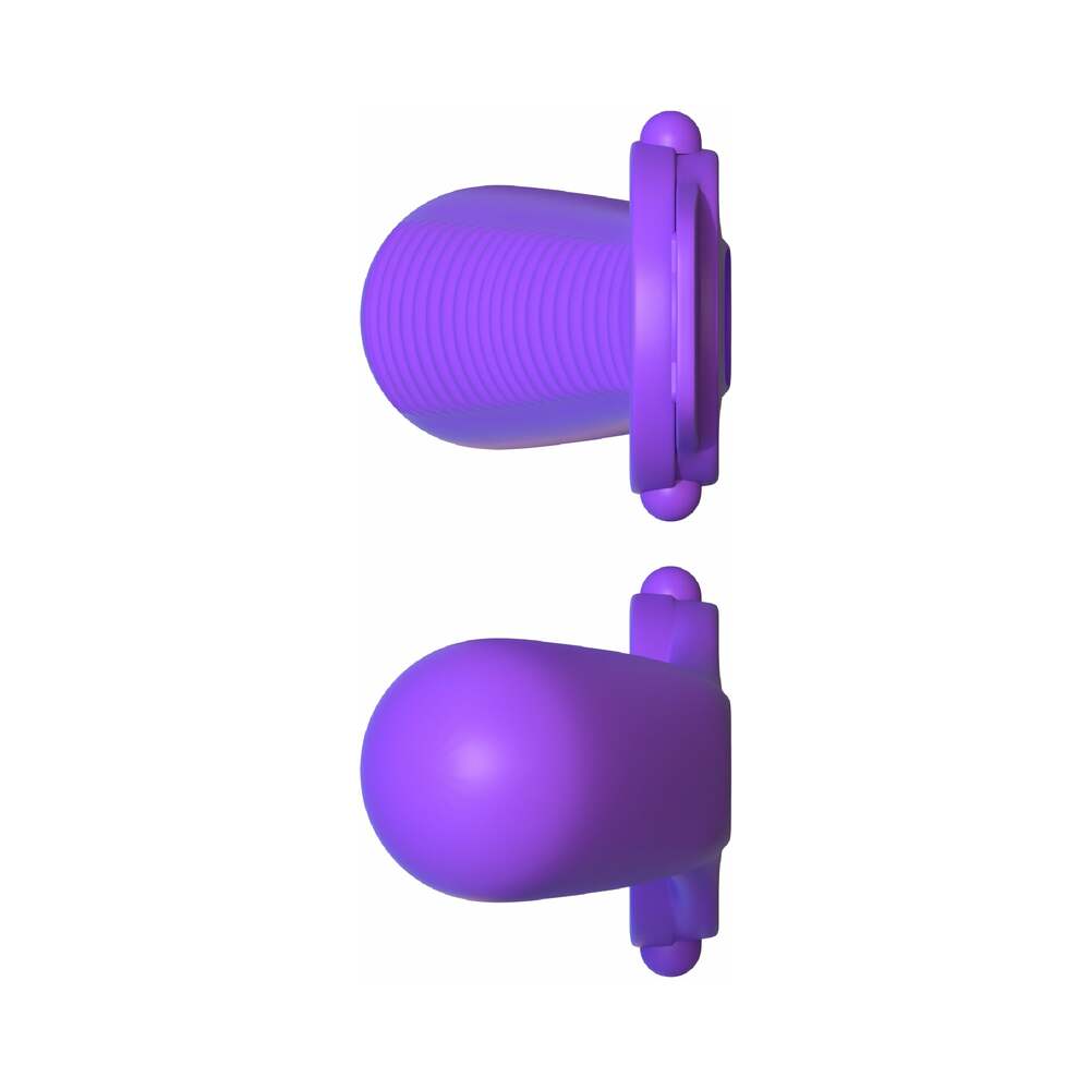 Fantasy C-Ringz Remote-Controlled Vibrating Ride N Glide Couples Ring Purple - Fantasies Boutique