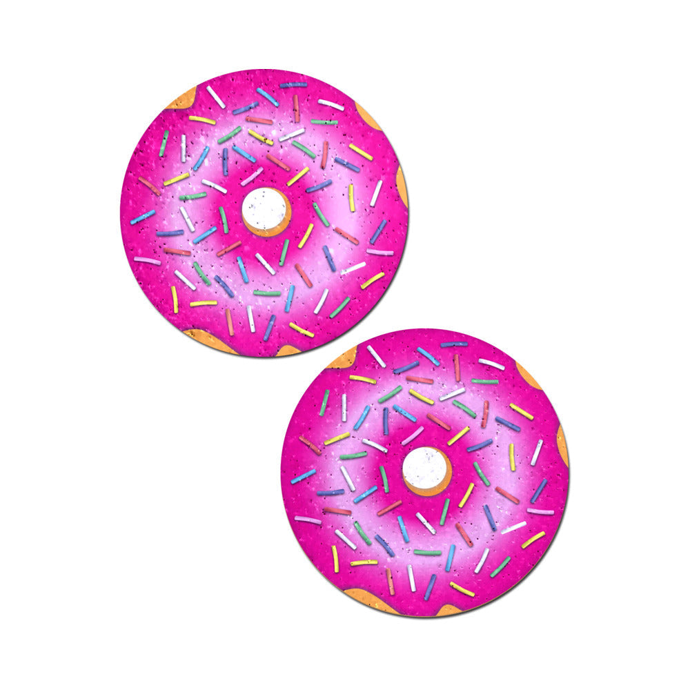 Pastease Donut w Pink Frosting and Rainbow Sprinkles Pasties