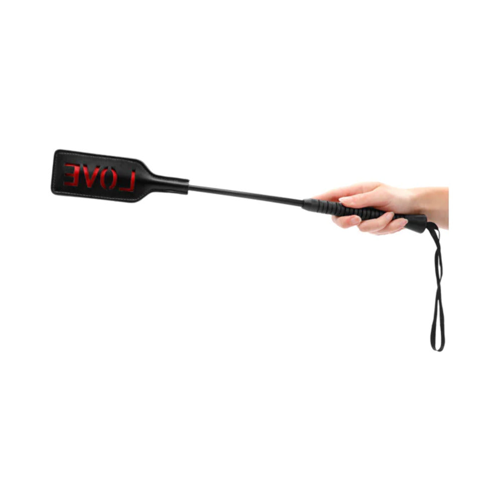 Ouch! 'Love' Crop Black Large - Fantasies Boutique