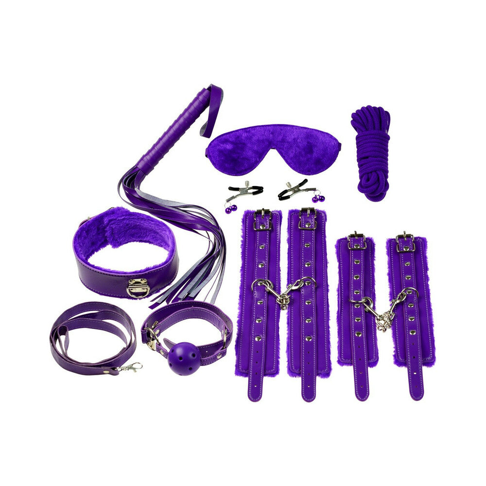 Ple'sur 12-Piece Everything Bondage Kit Purple - Fantasies Boutique