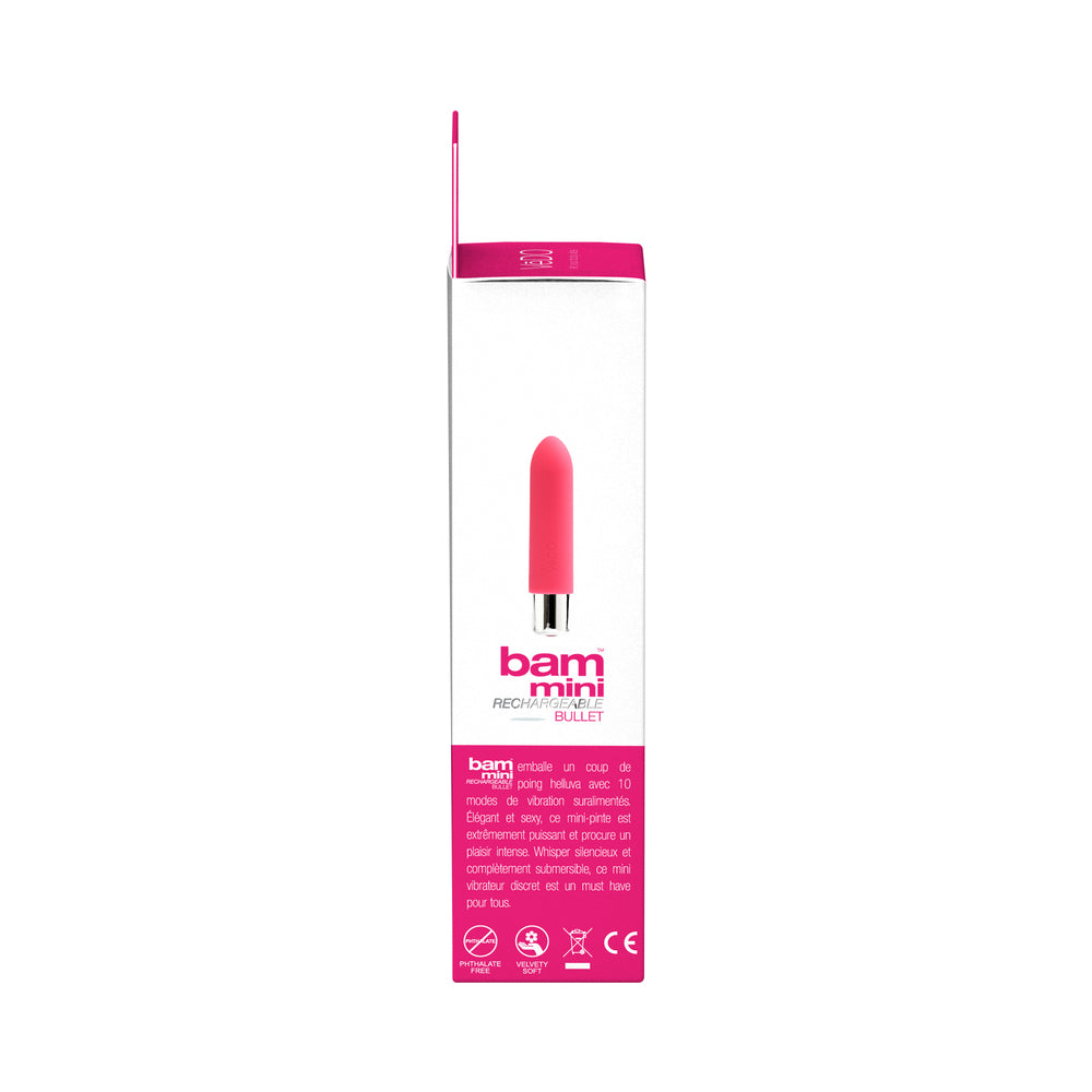 VeDO Bam Mini Rechargeable Bullet Vibe - Foxy Pink - Fantasies Boutique