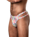 Male Power Cut It Out! Cutout Thong Red/Black S/M
