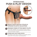 King Cock Elite Comfy Silicone Body Dock Kit With Dildo Tan/Black - Fantasies Boutique