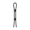 Nexus Forge Adjustable Silicone Cock and Ball Lasso Ring Black - Fantasies Boutique