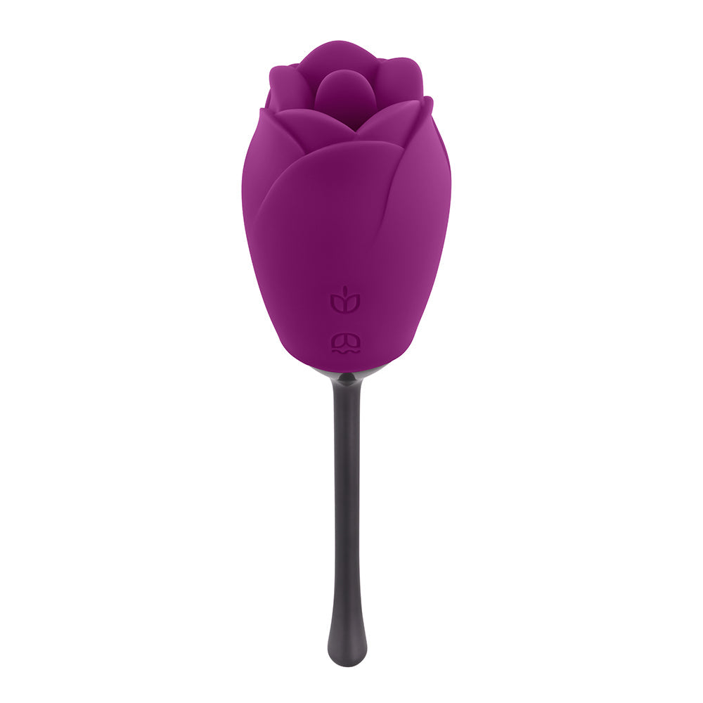 Playboy Petal Rechargeable Silicone Tongue Flicking Vibrator Wild Aster - Fantasies Boutique