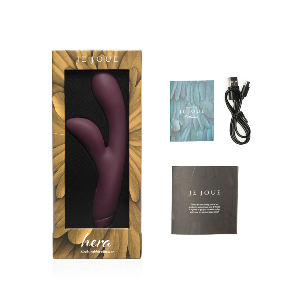 Je Joue Hera Rechargeable Silicone Rabbit Vibrator Purple - Fantasies Boutique