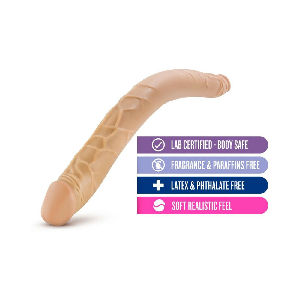 Blush B Yours 16 in. Double Dildo Tan - Fantasies Boutique