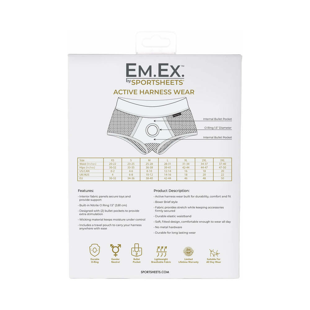 Sportsheets Em.Ex. Fit Harness Fishnet XL - Fantasies Boutique