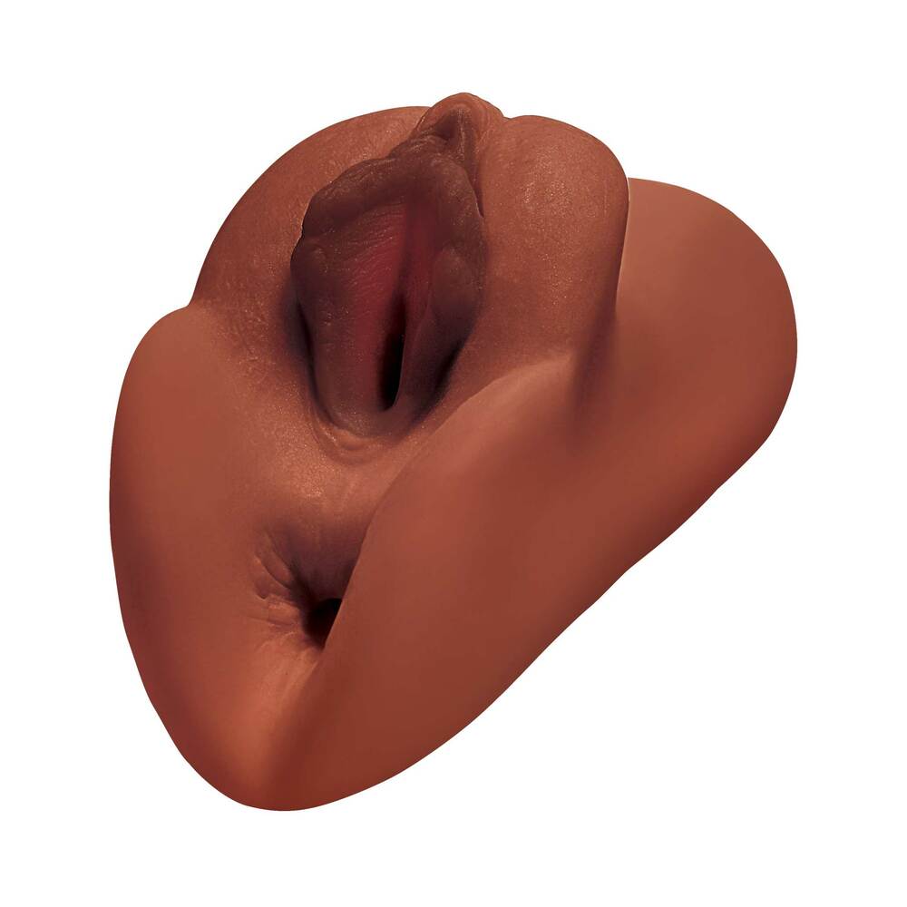 PDX Plus Perfect Pussy Double Stroker Brown - Fantasies Boutique
