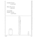 RealRock Crystal Clear Double Dong 13 in. Dual-Ended Dildo Clear