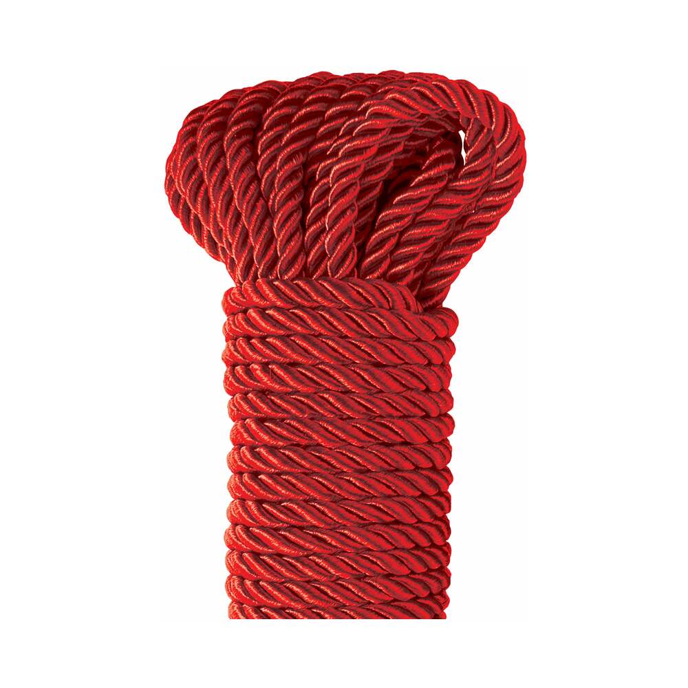 Fetish Fantasy Series Deluxe Silk Rope 9.75 m / 32 ft. Red - Fantasies Boutique