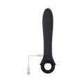 Gender X Powerhouse Rechargeable Textured Silicone Vibrator With Ring Handle Black