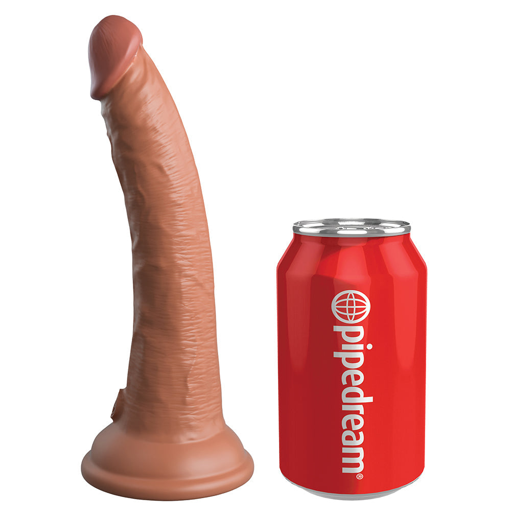 King Cock Elite Comfy Silicone Body Dock Kit With Dildo Tan/Black - Fantasies Boutique