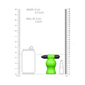 Ouch! Glow in the Dark Vibrating Head Masturbator Neon Green