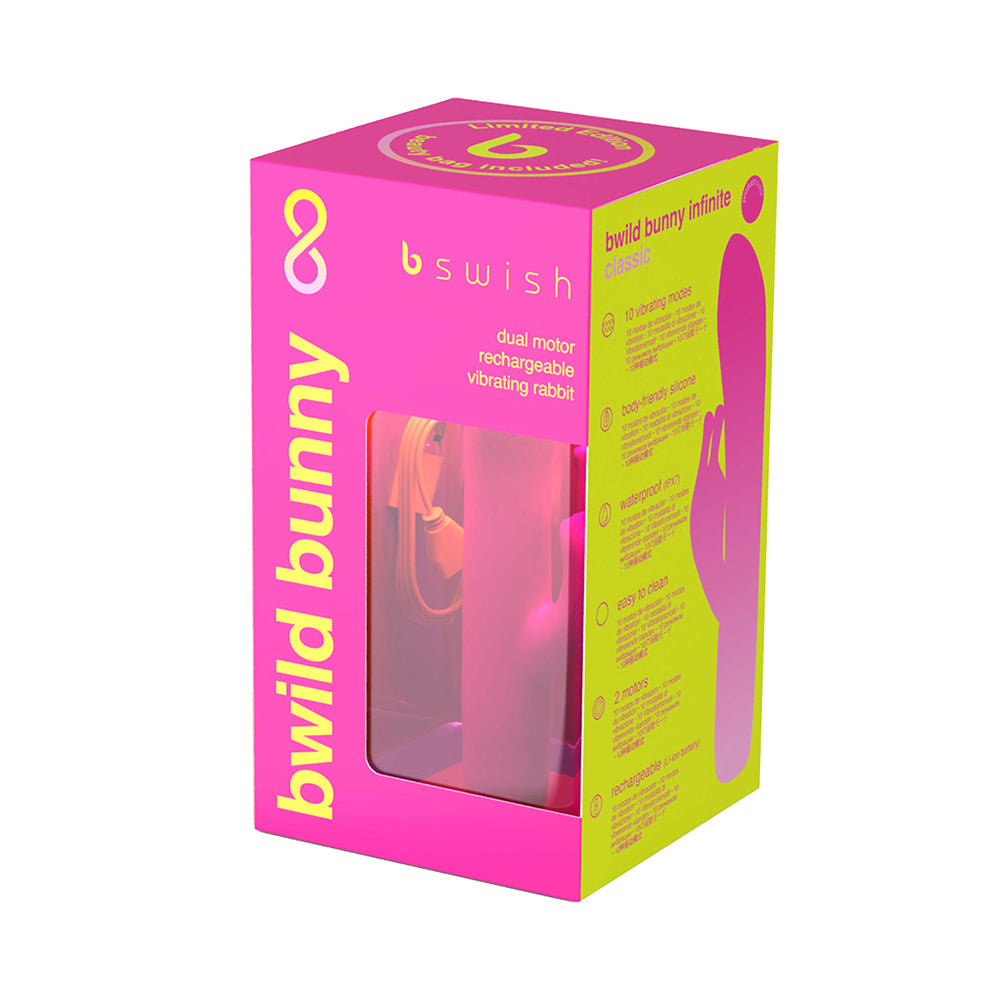 B Swish Bwild Bunny Infinite Limited Edition Vibrator Sunset Pink - Fantasies Boutique