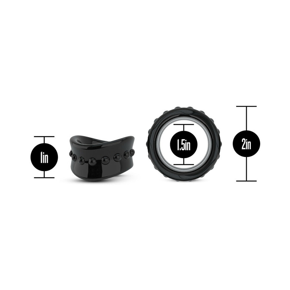 Blush Stay Hard Beef Ball Stretcher 1.5 in. Black - Fantasies Boutique