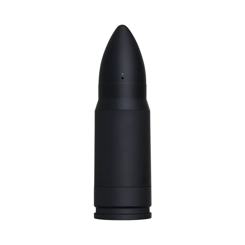 Zero Tolerance Shell Shock Rechargeable Bullet-Shaped Vibrating Vagina Stroker Black - Fantasies Boutique