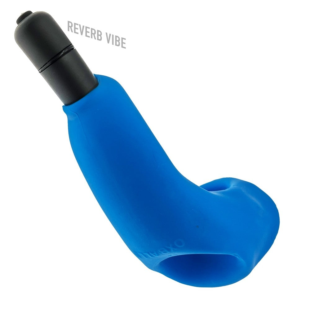 Hunkyjunk Buzzfuck Cock & Ball Sling with Taint Vibrator Teal Ice - Fantasies Boutique