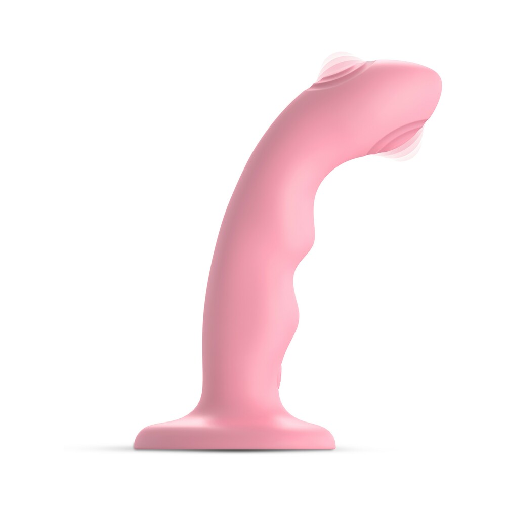 Strap-On-Me Tapping Dildo Wave Coral Pink - Fantasies Boutique