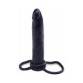 Fetish Fantasy Series Double Trouble Dual Cockring Strap-On With 5.5 in. Dildo Black - Fantasies Boutique