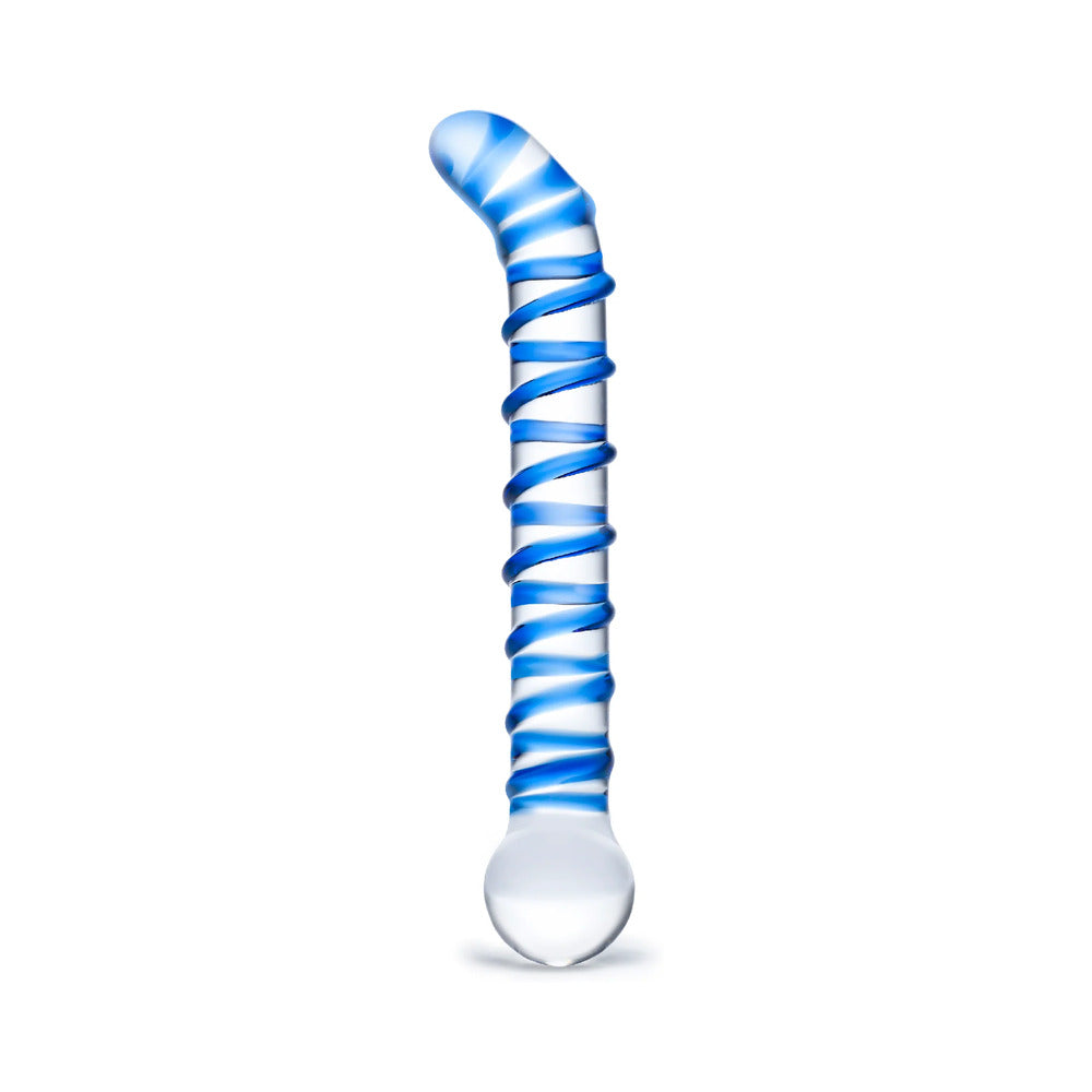 Glas Mr. Swirly 6.5 in. G-Spot Glass Dildo - Fantasies Boutique