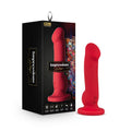 Impressions Las Vegas Rechargeable Silicone 8.25 in. Vibrating Dildo Crimson - Fantasies Boutique