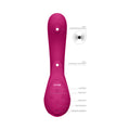 VIVE MIKI Rechargeable Pulse Wave & Flickering Dual Stimulation G-Spot Vibrator Pink - Fantasies Boutique