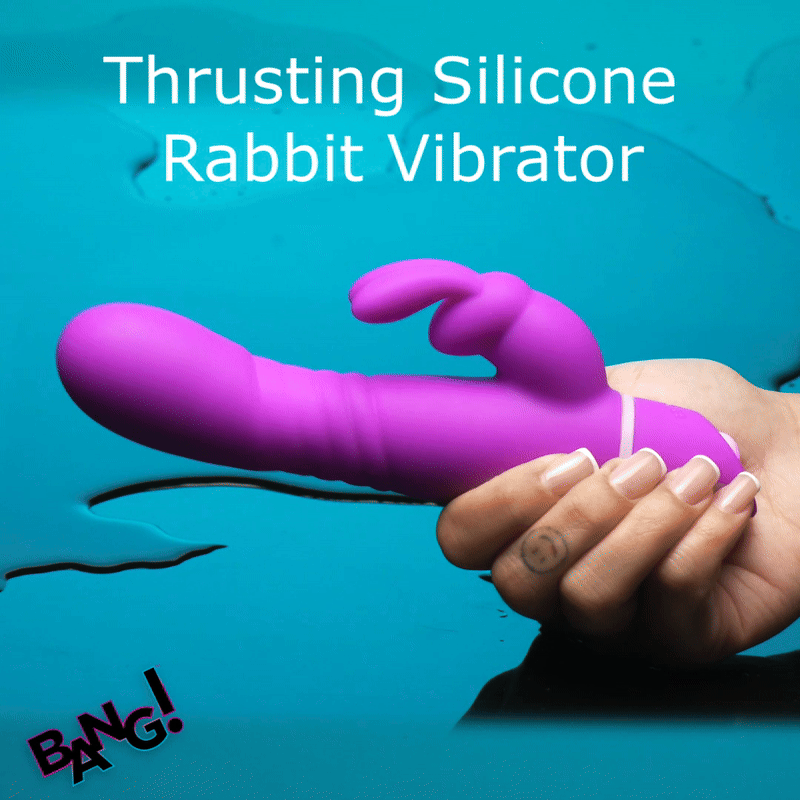 BANG! Silicone Rabbit Vibrator Purple