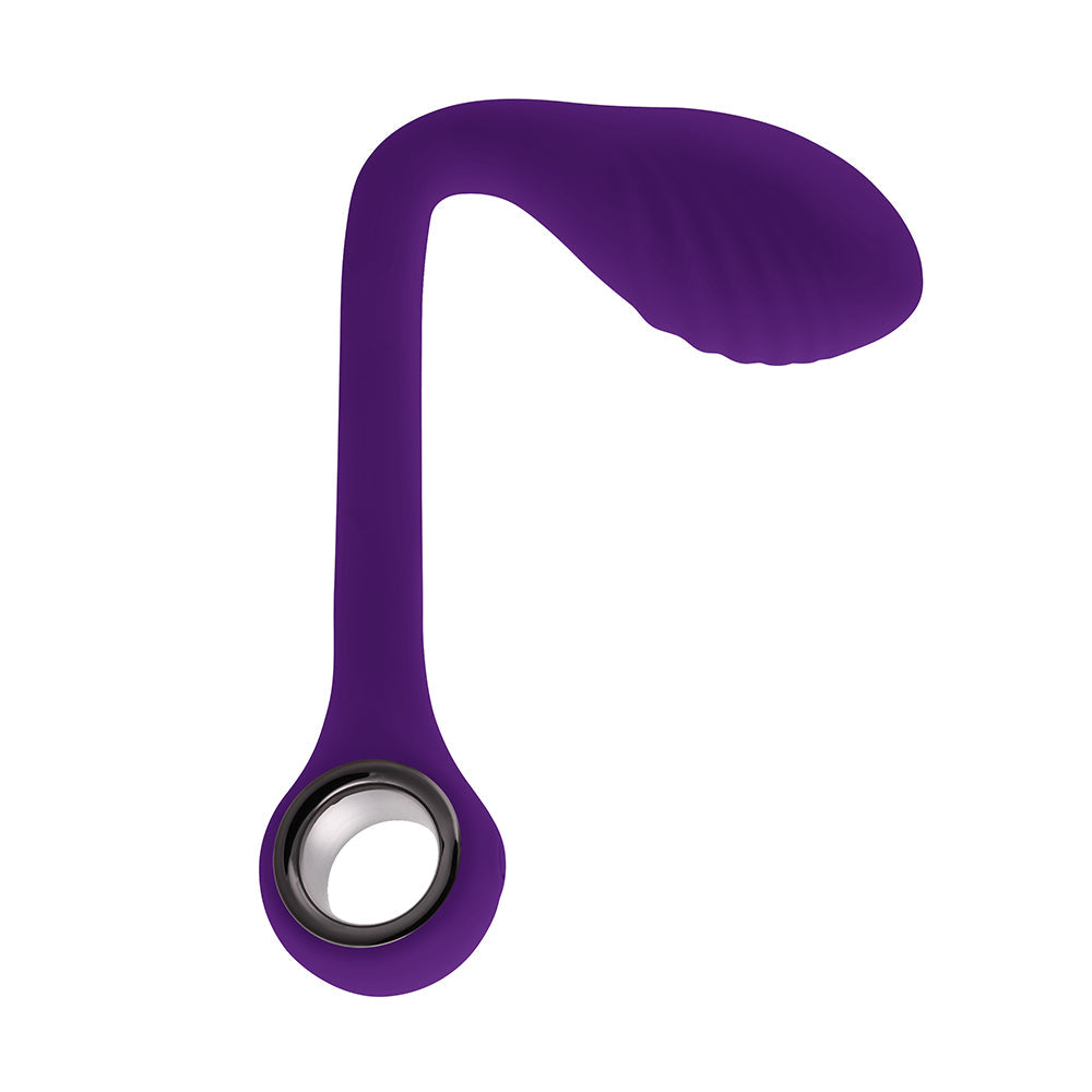 Playboy Spot On Rechargeable Posable Silicone G-Spot Vibrator Acai - Fantasies Boutique