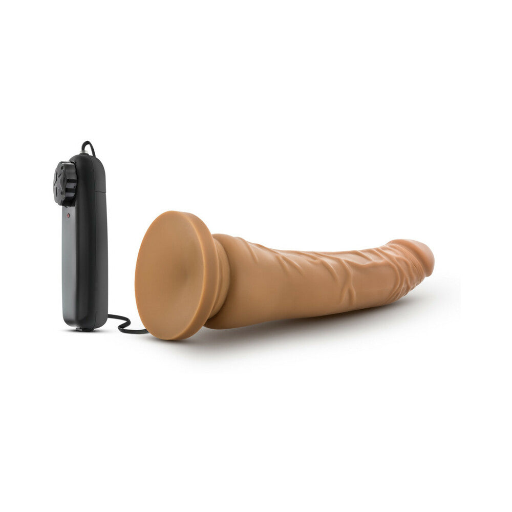 Dr. Skin Remote-Controlled Realistic 8.5 in. Vibrating Dildo Tan - Fantasies Boutique