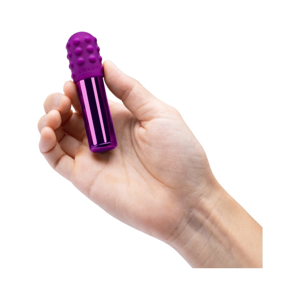 Le Wand Chrome Bullet Rechargeable Vibrator Dark Cherry - Fantasies Boutique