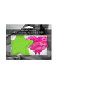 Fantasy Lingerie Neon Pasties 2-Pack Solid Neon Green Star & Neon Pink Lace Heart - Fantasies Boutique