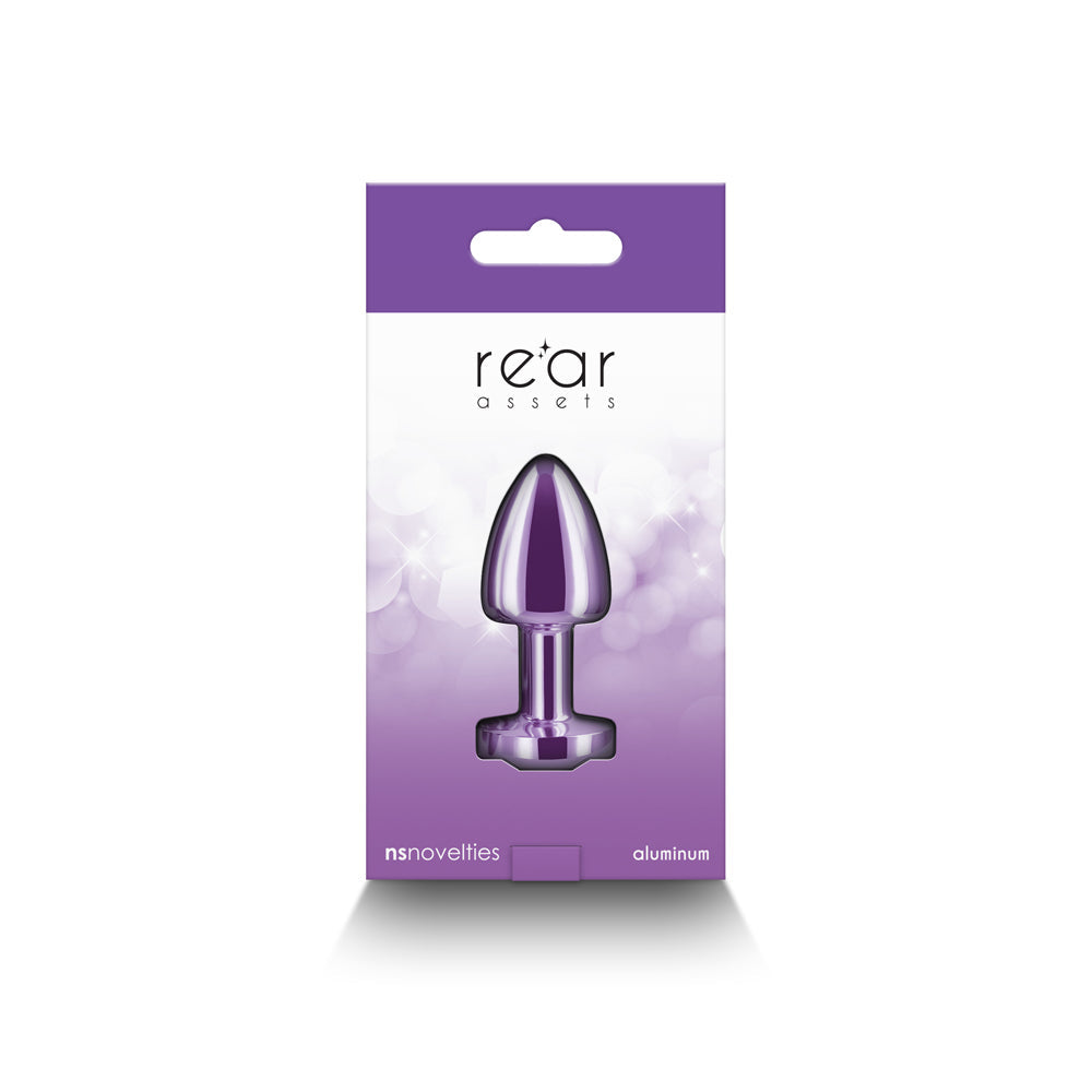 Rear Assets Petite Metal Anal Plug Purple - Fantasies Boutique